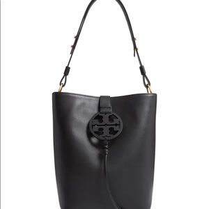 Tory Burch Miller Hobo Bag in Black Leather